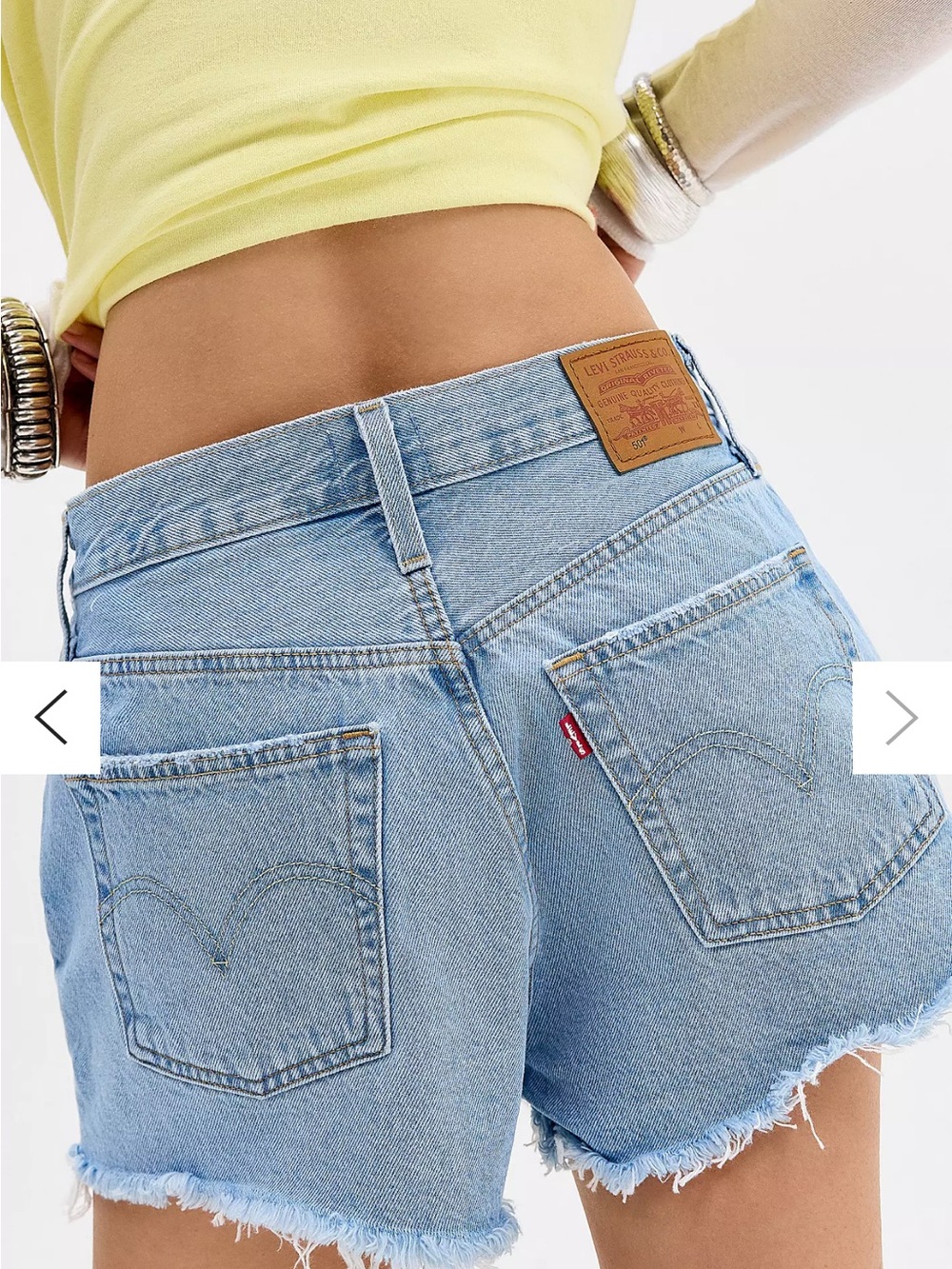 Levi’s 501 Cutoff Denim Jean Shorts